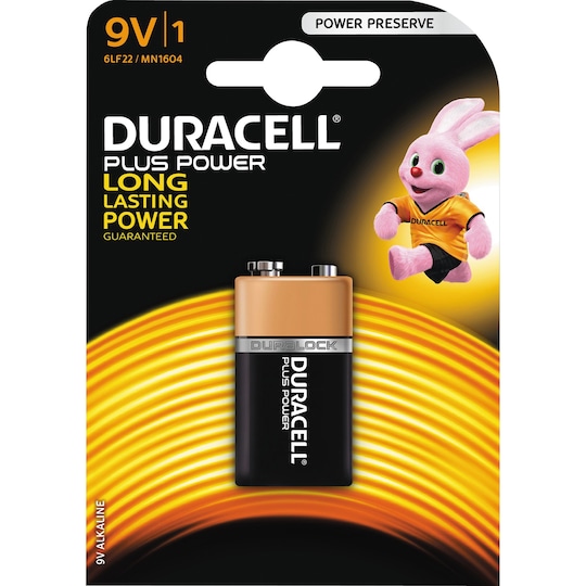 Duracell Plus Power 9V batteri - Elgiganten