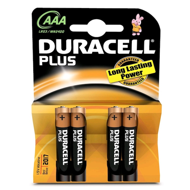 Duracell Batterier AAA Plus Power (4 st)