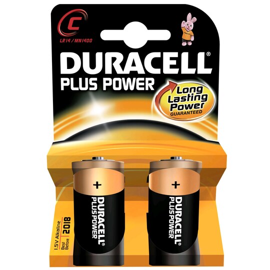 Duracell Batteri C Plus Power (2 st) - Elgiganten