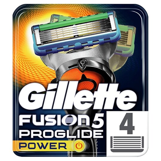 Gillette Fusion ProGlide Power Rakblad 4-pack - Elgiganten
