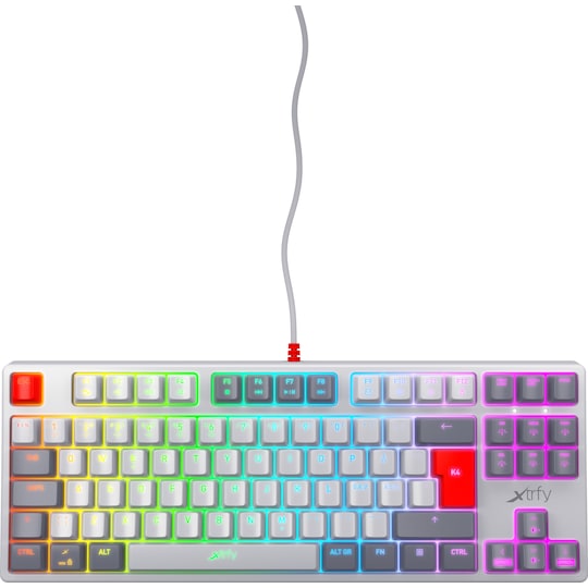 Xtrfy K4 RGB mekaniskt tangentbord utan numerisk knappsats (retro) -  Elgiganten
