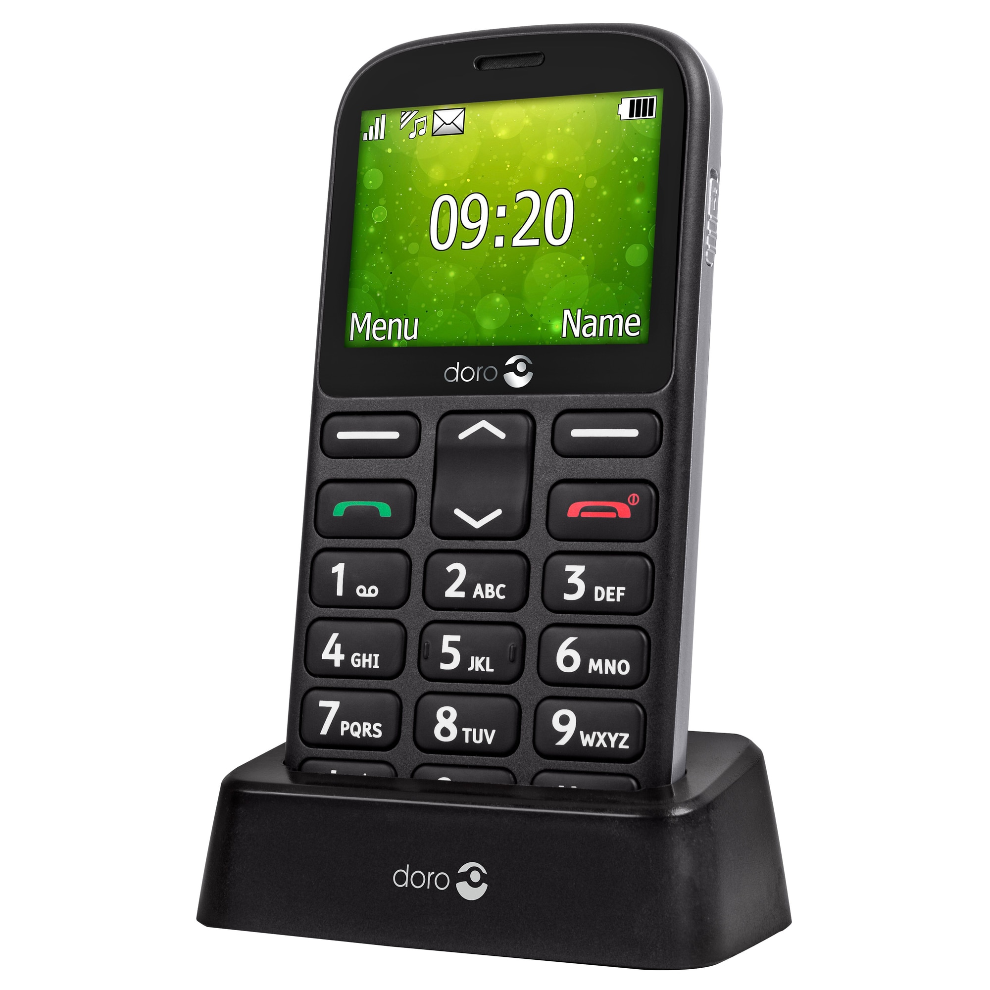 Doro 1362 mobiltelefon senior (svart) - Mobiltelefoner - Elgiganten