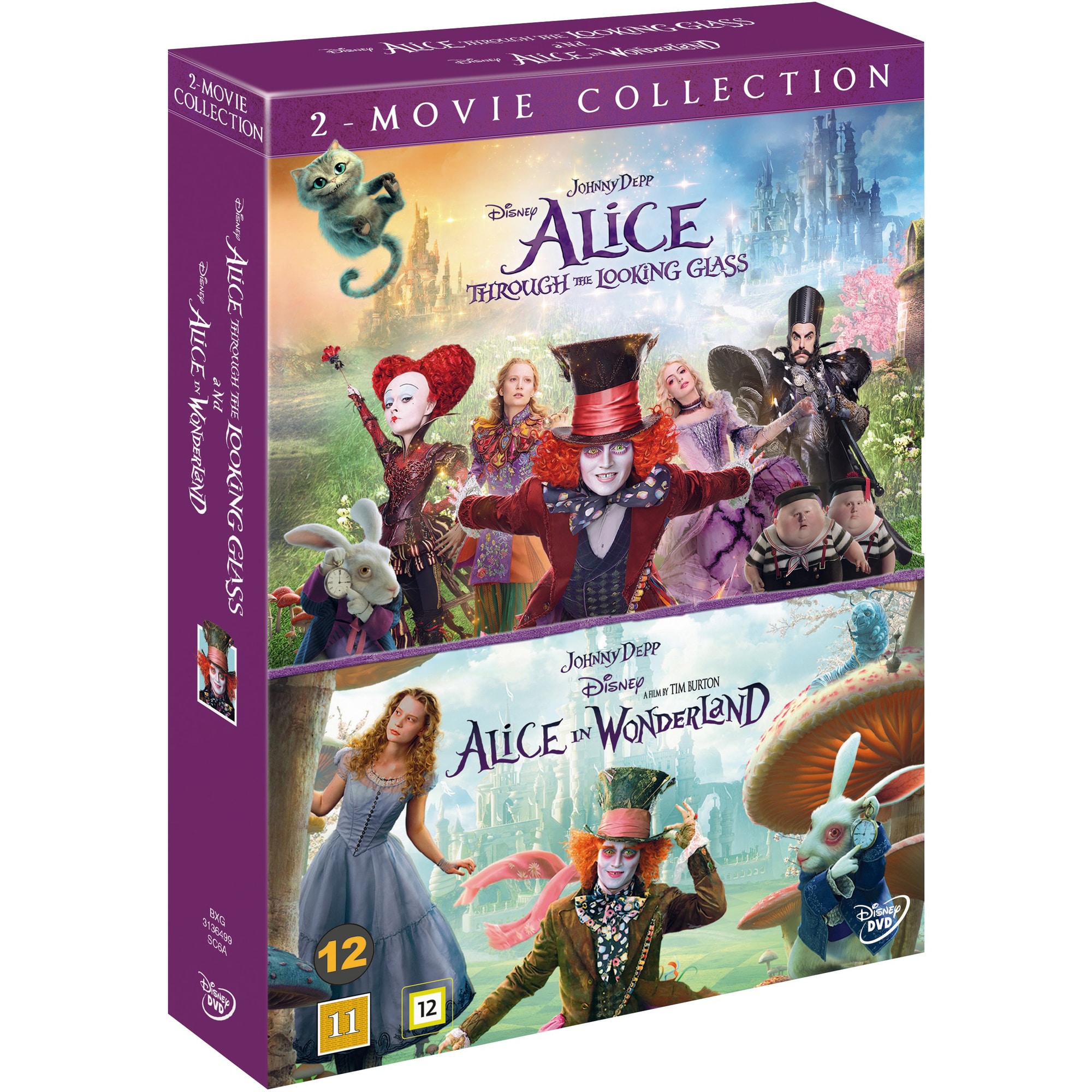 Alice i Spegellandet + Alice i Underlandet (DVD) - Elgiganten