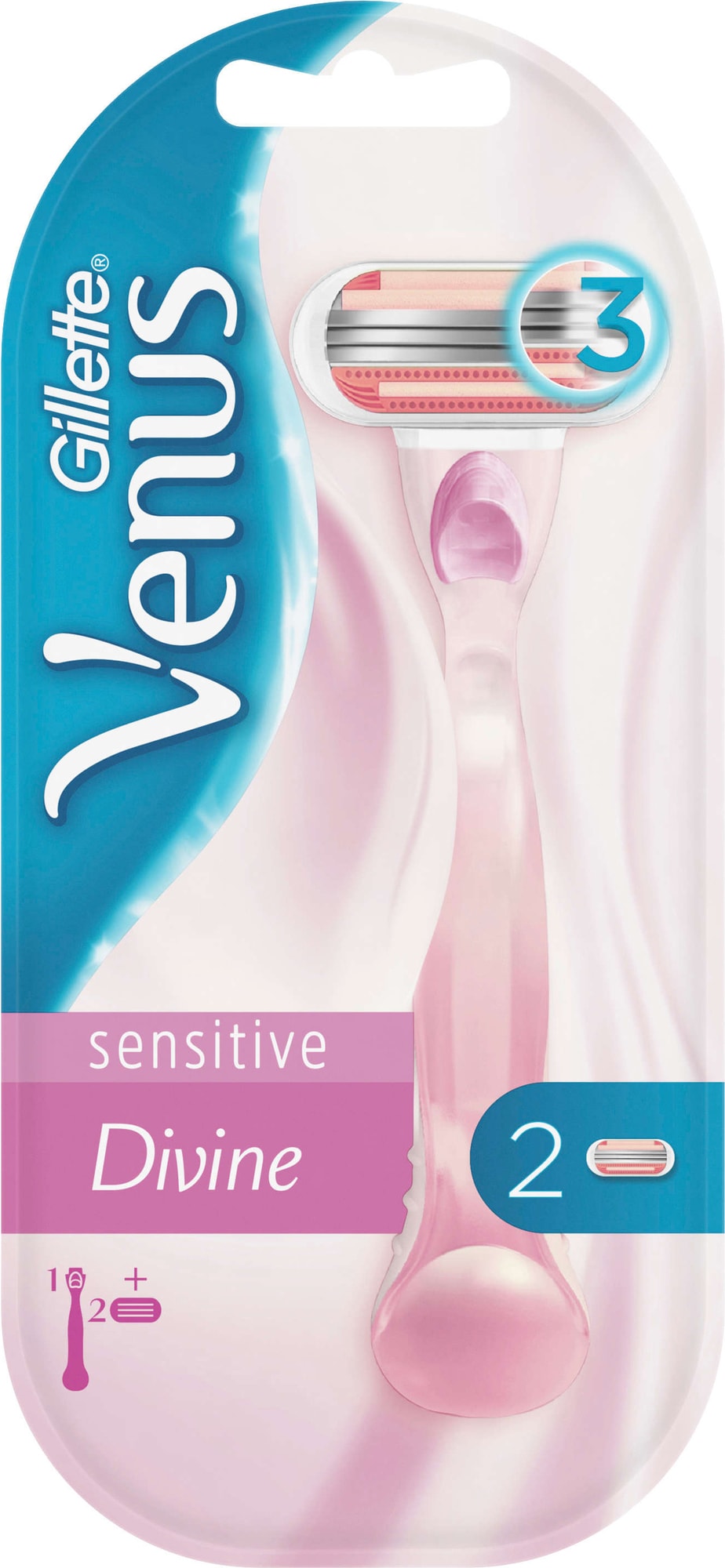 Gillette Venus Divine Sensitive rakhyvel 364411 - Rakhyvlar och ...