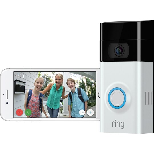 Ring Video Doorbell 2 smart dörrklocka med kamera - Elgiganten