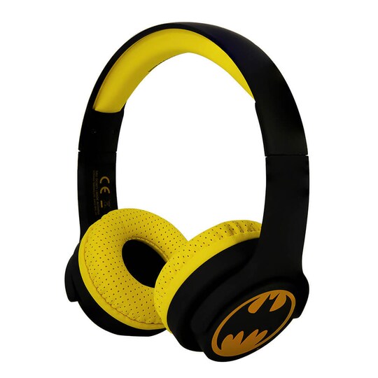 BATMAN Hörlur Junior Bluetooth On-Ear 85dB Trådlös Svart Logo - Elgiganten