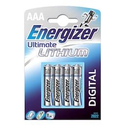 Energizer Ultra Lithium AAA batterier 4-pack