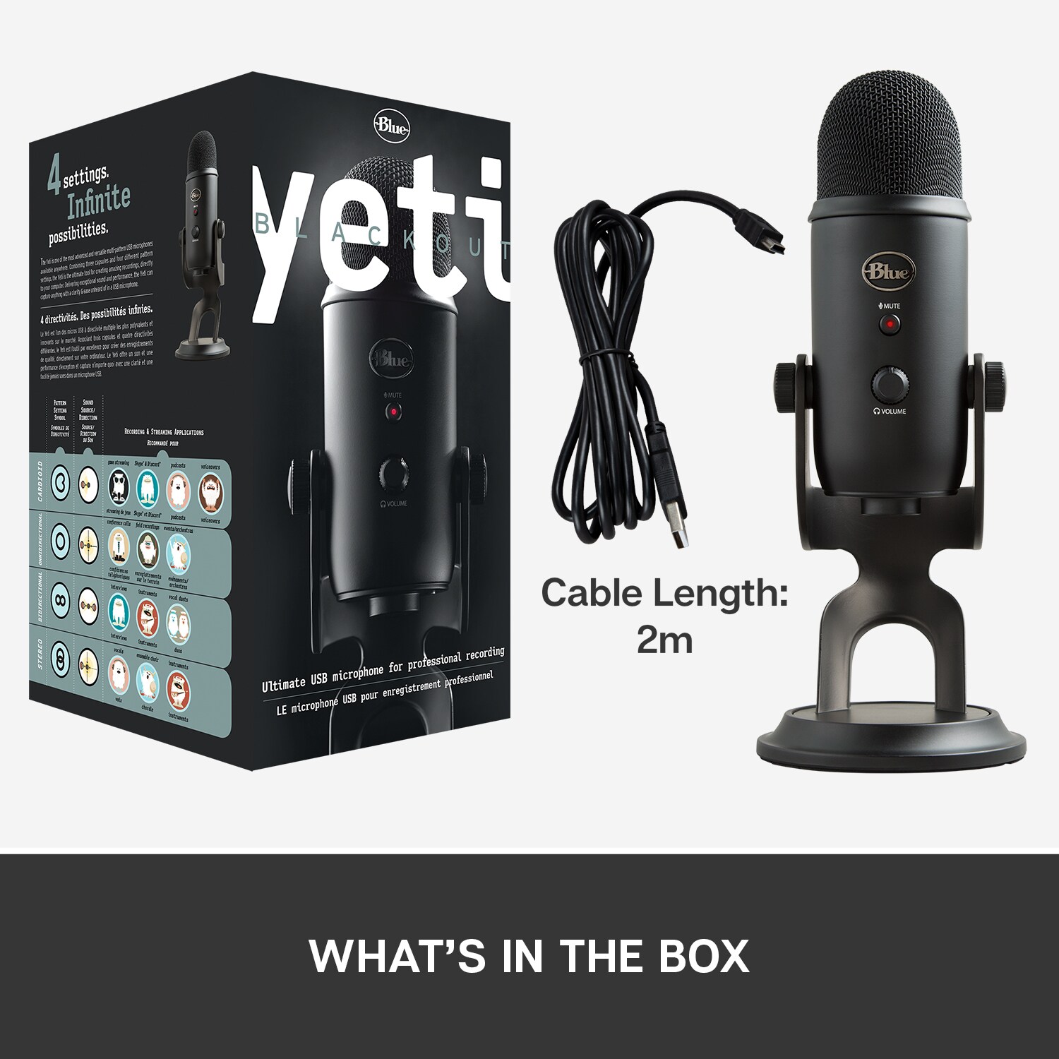 Blue Microphones Yeti USB Mikrofon (svart) - Mikrofon - Elgiganten