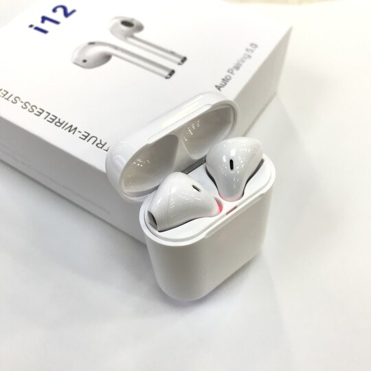 NÖRDIC TWS-i12 in-ear True Wireless earpods hörlurar Bluetooth 5.0 med  mikrofon, kompatibel med Android och iOS, vit - Elgiganten