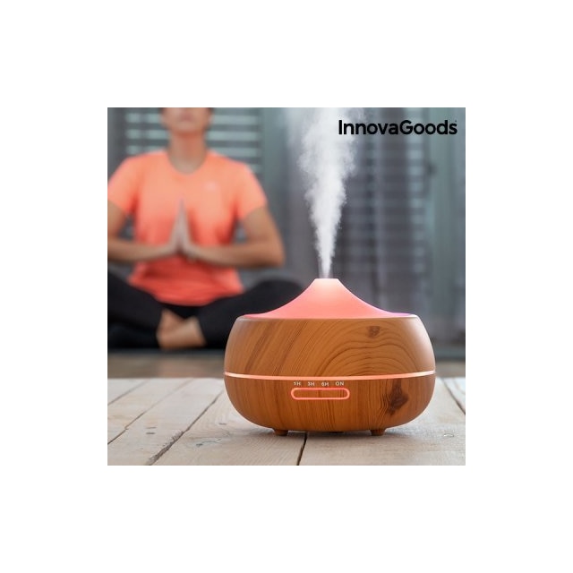 Innovagoods wooden-effect aromatherapy humidifier