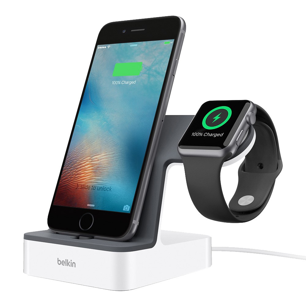 Belkin PowerHouse dockingstation iPhone + Apple Watch - Trådlös ...