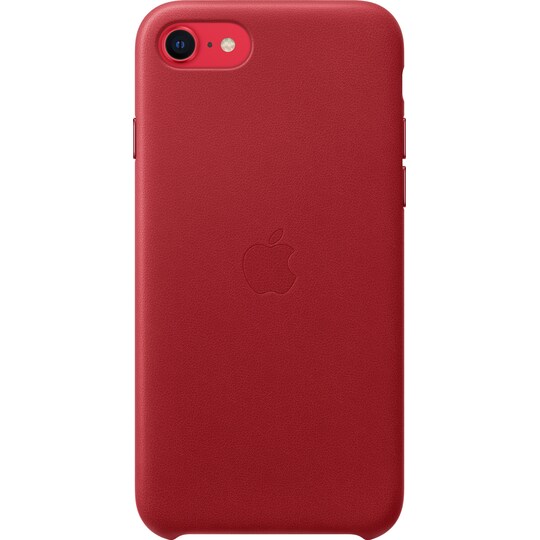 iPhone SE Gen. 2 läderfodral (rött) - Elgiganten