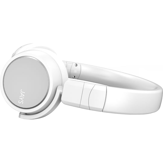 Jays x-Five Wireless trådlösa on-ear hörlurar (vit) - Elgiganten