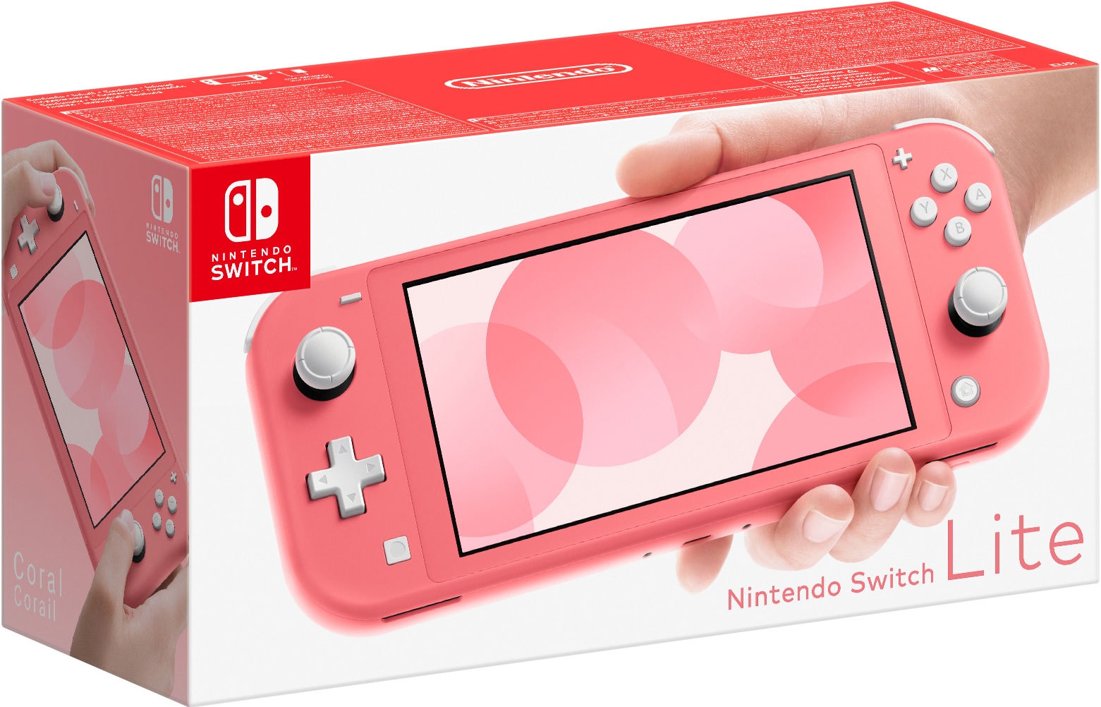 Nintendo Switch Lite spelkonsol (korall) - Elgiganten