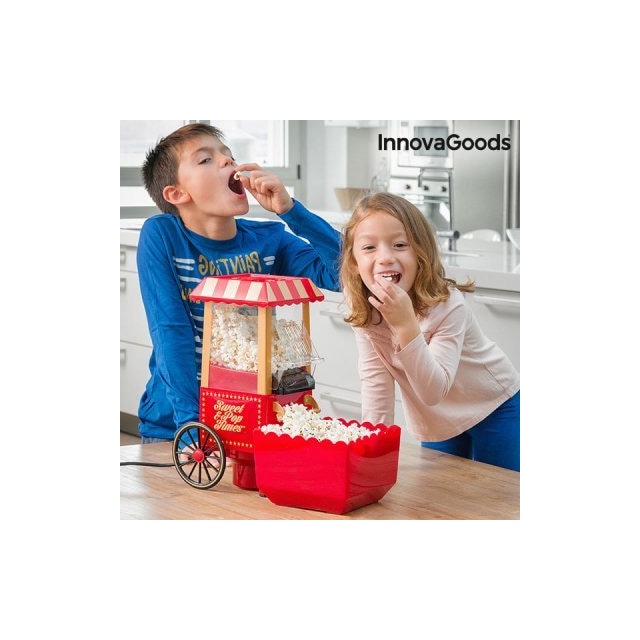 Popcornmaskin sweet & pop times innovagoods 1200w röd