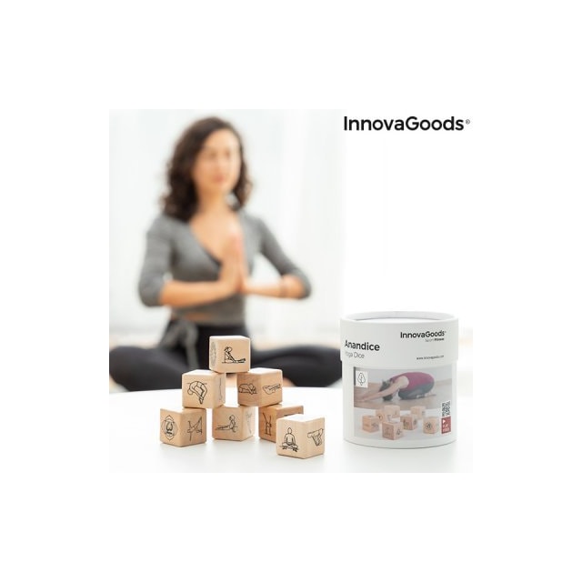 Yoga tärningsspel anandice innovagoods 7 delar