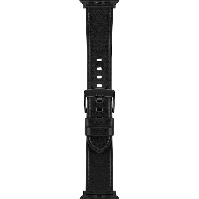 Sandstrom Apple Watch läderarmband 42/44/45/49 mm  (svart)