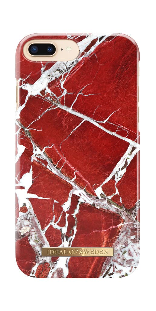 iDeal Of Sweden iPhone 6/6S/7/8 Plus skal - SCARLET RED MARBLE