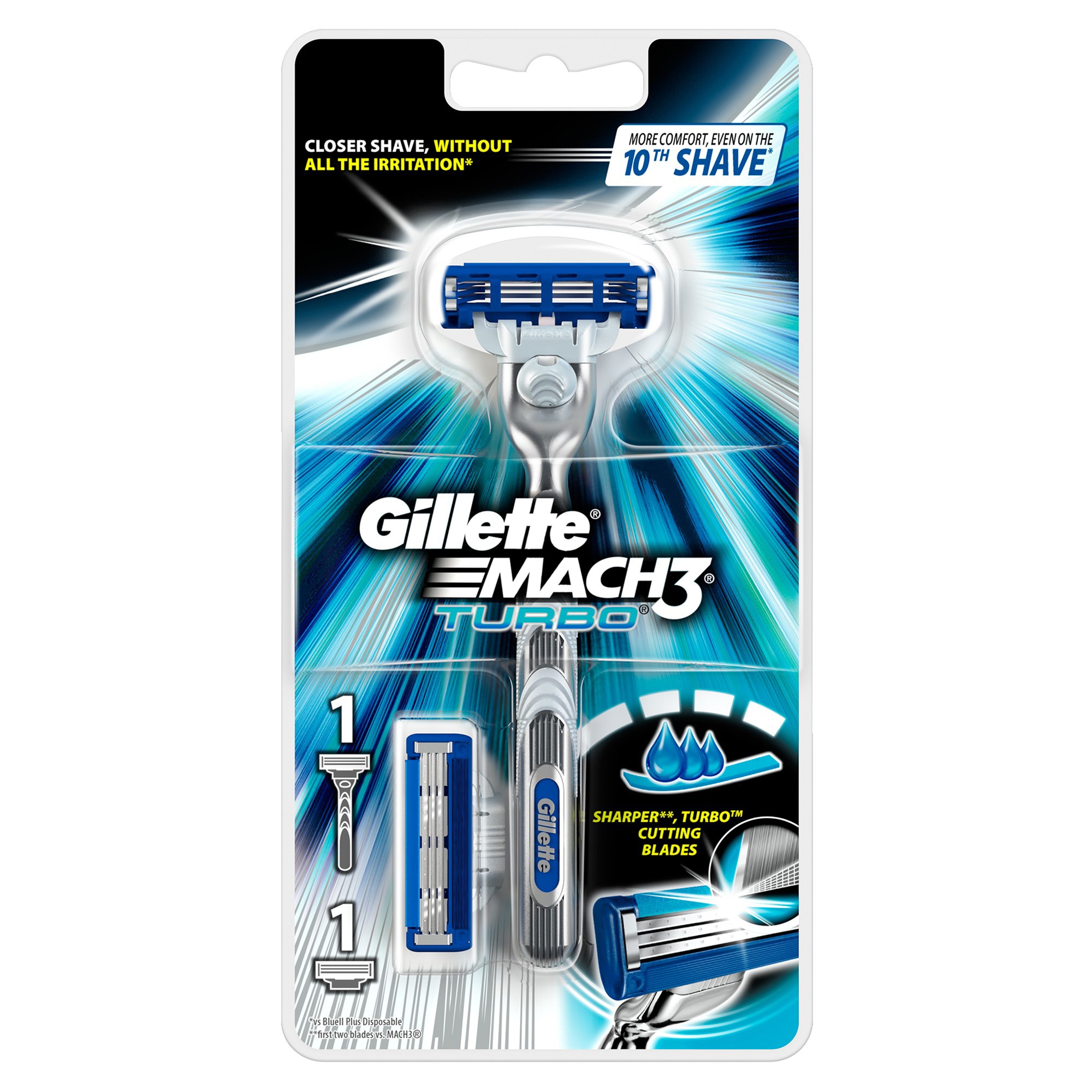 Gillette Mach 3 Turbo rakhyvel 274856 - Rakhyvlar och rakblad ...