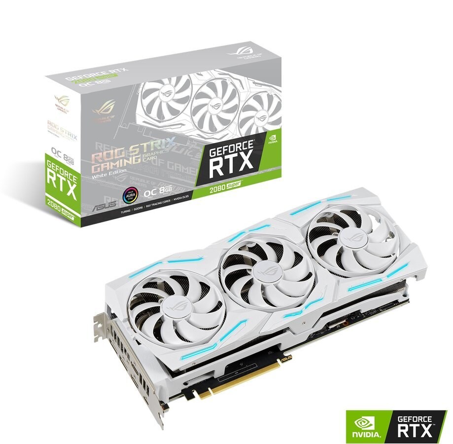 ASUS GeForce RTX 2080 SUPER 8GB ROG STRIX GAMING OC - WHITE EDITION -  Elgiganten