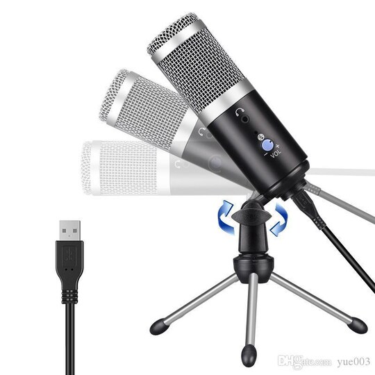 NÖRDIC USB Bordsmikrofon med stativ för broadcasting, Podcast och gaming PC  och Mac - Elgiganten