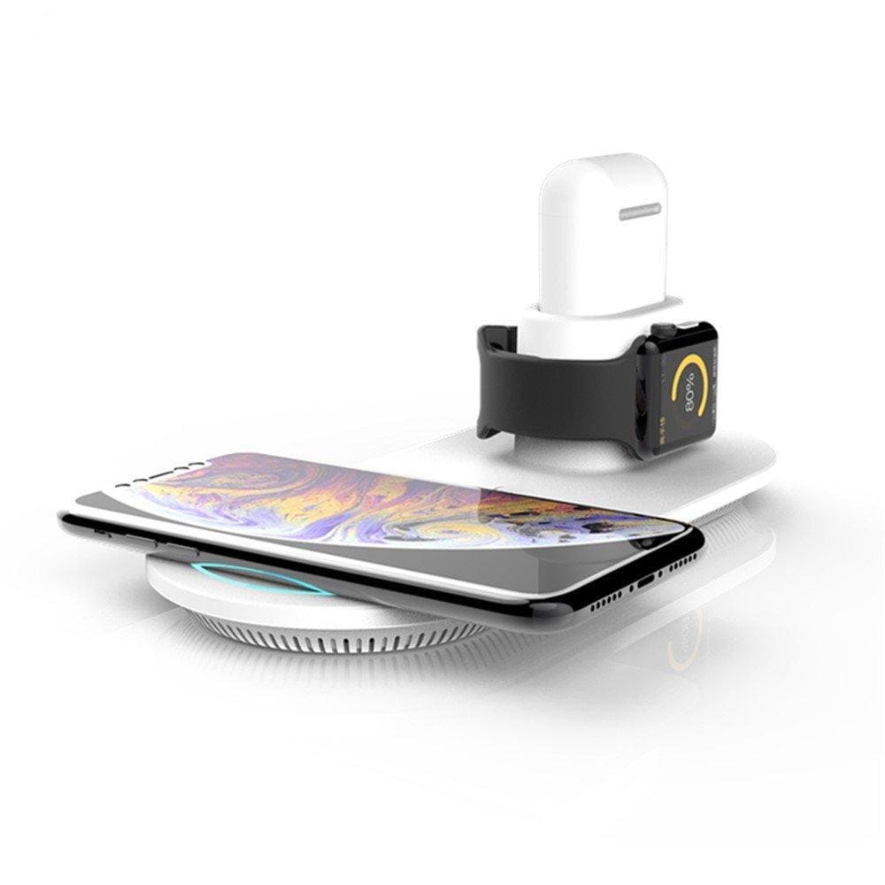 Trådlös snabbladdare för mobil, Apple Watch och Airpods vit - Elgiganten