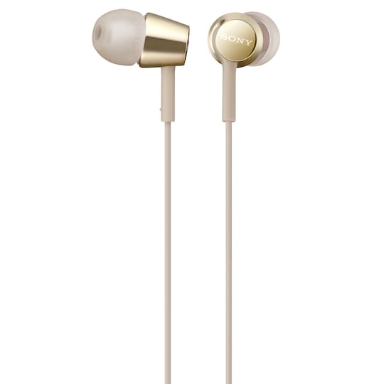 Sony in-ear hörlurar MDR-EX155 (guld) - Elgiganten