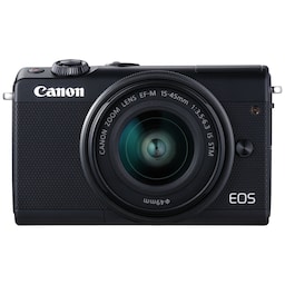 Canon EOS M100 CSC-kamera + 15-45 IS STM obj (svart)