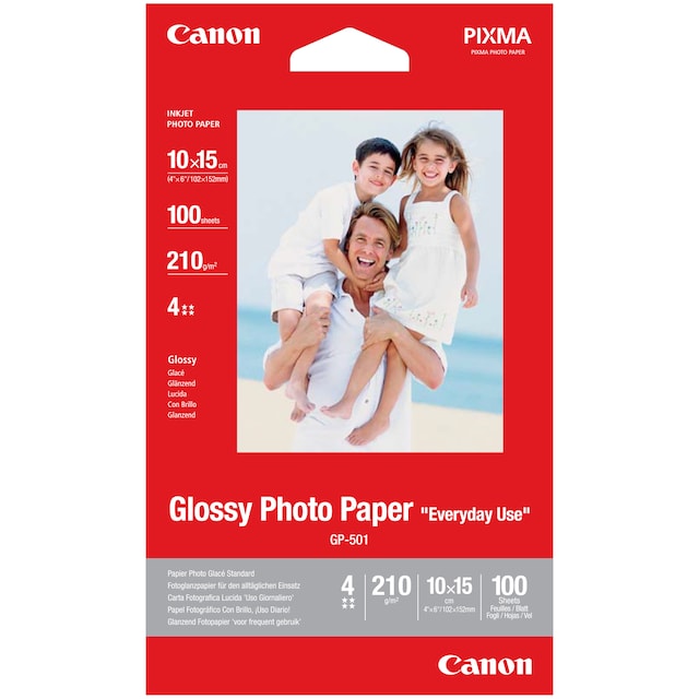 Canon blankt fotopapper GP-501 10x15 cm (100 ark)
