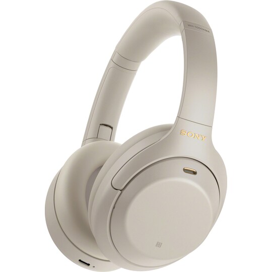 Sony trådlösa around-ear hörlurar WH-1000XM4 (silver) - Elgiganten