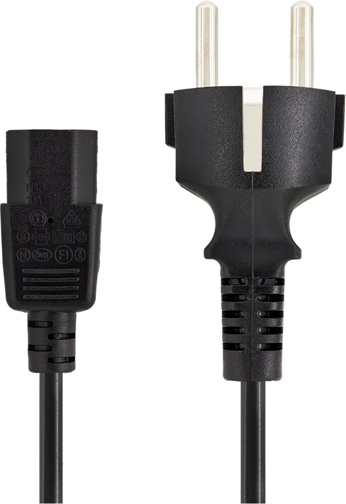 Belkin C13 IEC strömkabel (1.8 m) - Kablar & anslutning - datorer & nätverk  - Elgiganten