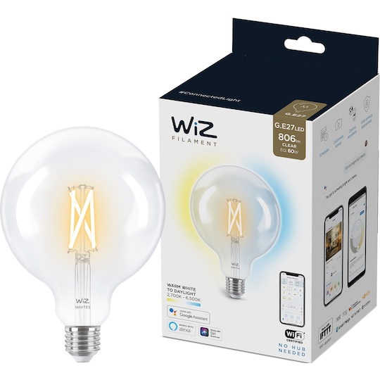 Wiz Light Globe LED-lampa 7W E27 871869978671700 - Elgiganten