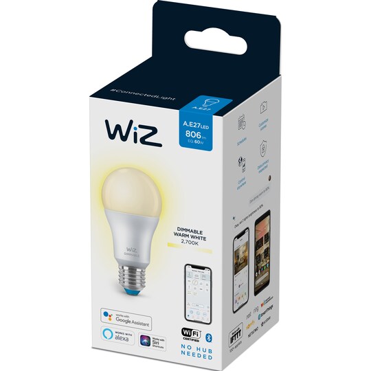 Wiz Light LED-lampa 8W E27 871869978603800 - Elgiganten