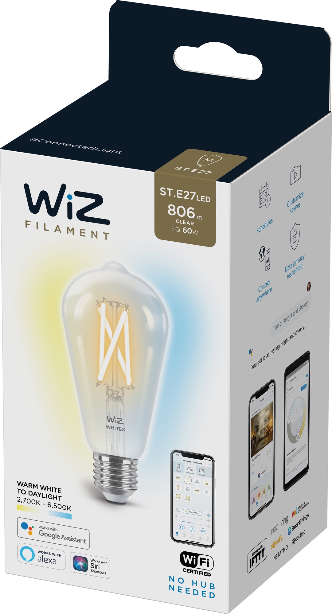Wiz Light LED-lampa 7W E27 871869978717200 - Elgiganten
