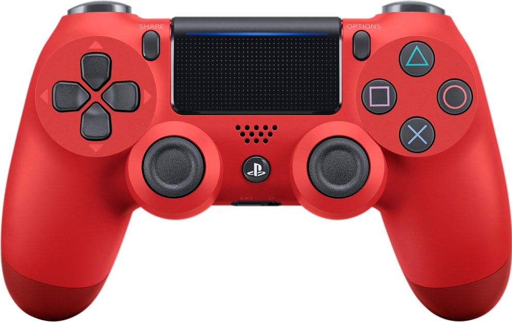 DualShock 4 Trådlös handkontroll till PS4 (röd) - Elgiganten