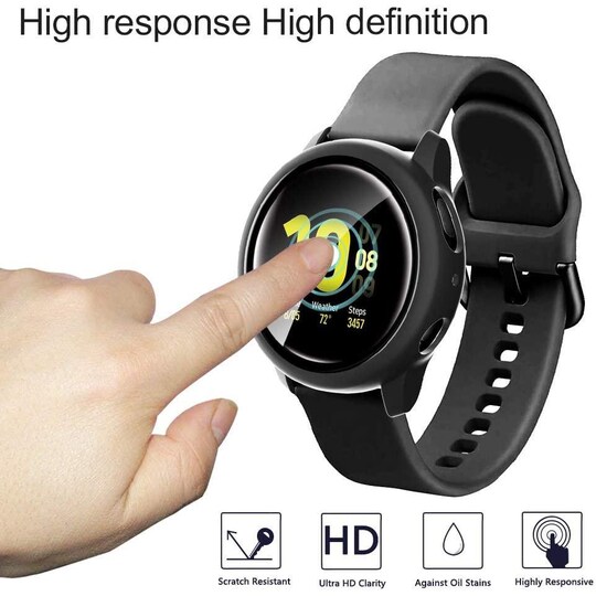 Samsung Galaxy Watch Active 2 skydd/skal 44 mm Svart - Elgiganten