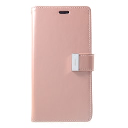 Mercury GOOSPERY Rich Diary till iPhone XS Max - RoseGold