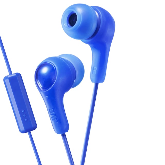JVC Gumy Plus in-ear hörlurar (blå)