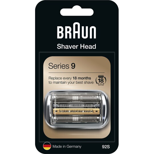 Braun Series 9 rakhuvud 92 S (silver) - Elgiganten