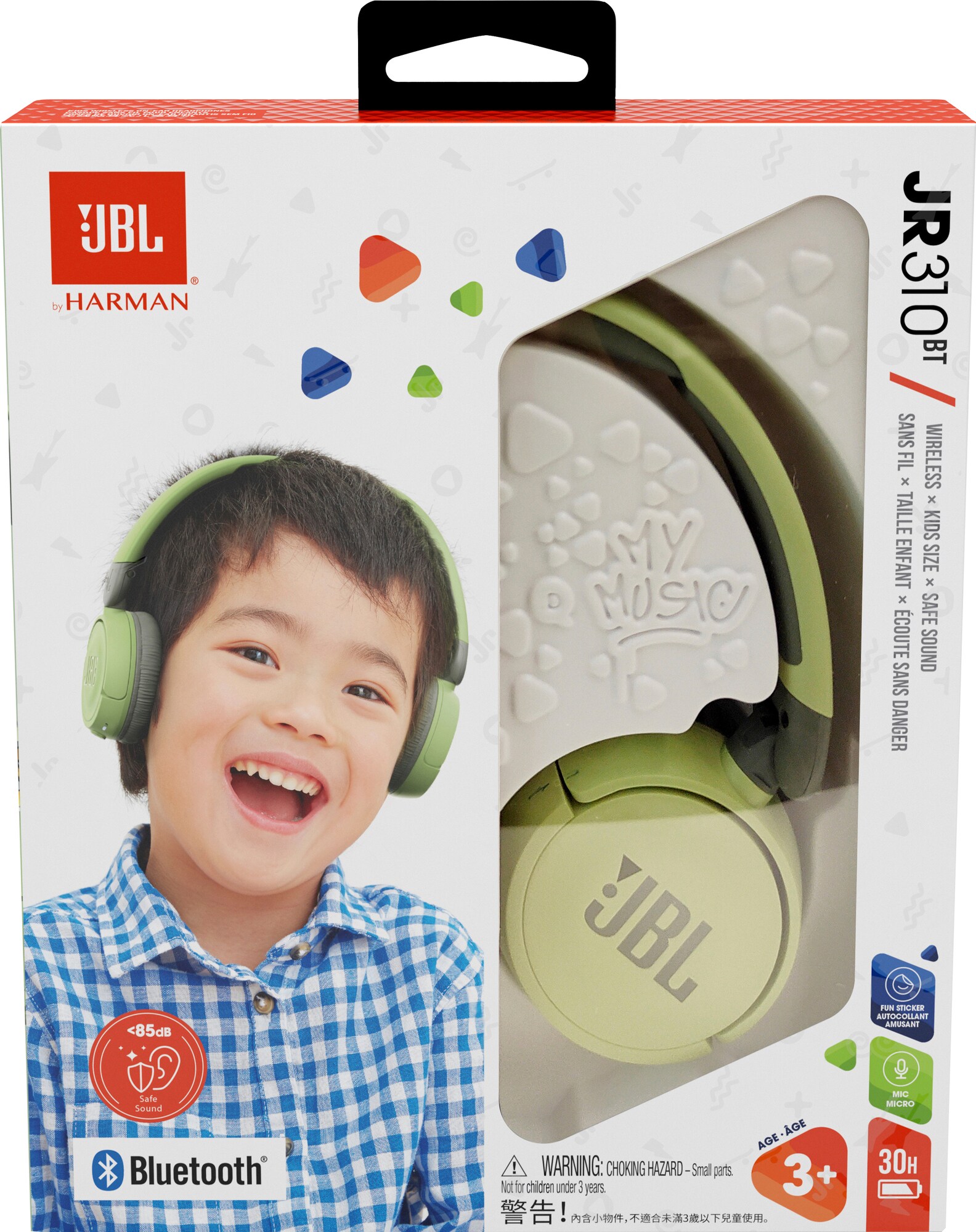 JBL Jr. 310BT trådlösa on-ear hörlurar (grön) - Hörlurar - Elgiganten