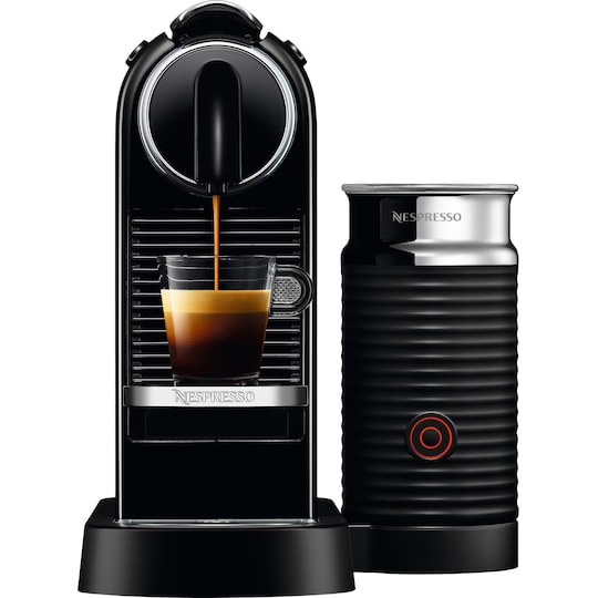 NESPRESSO® CitiZ And Milk kaffemaskin av DeLonghi, Svart - Elgiganten