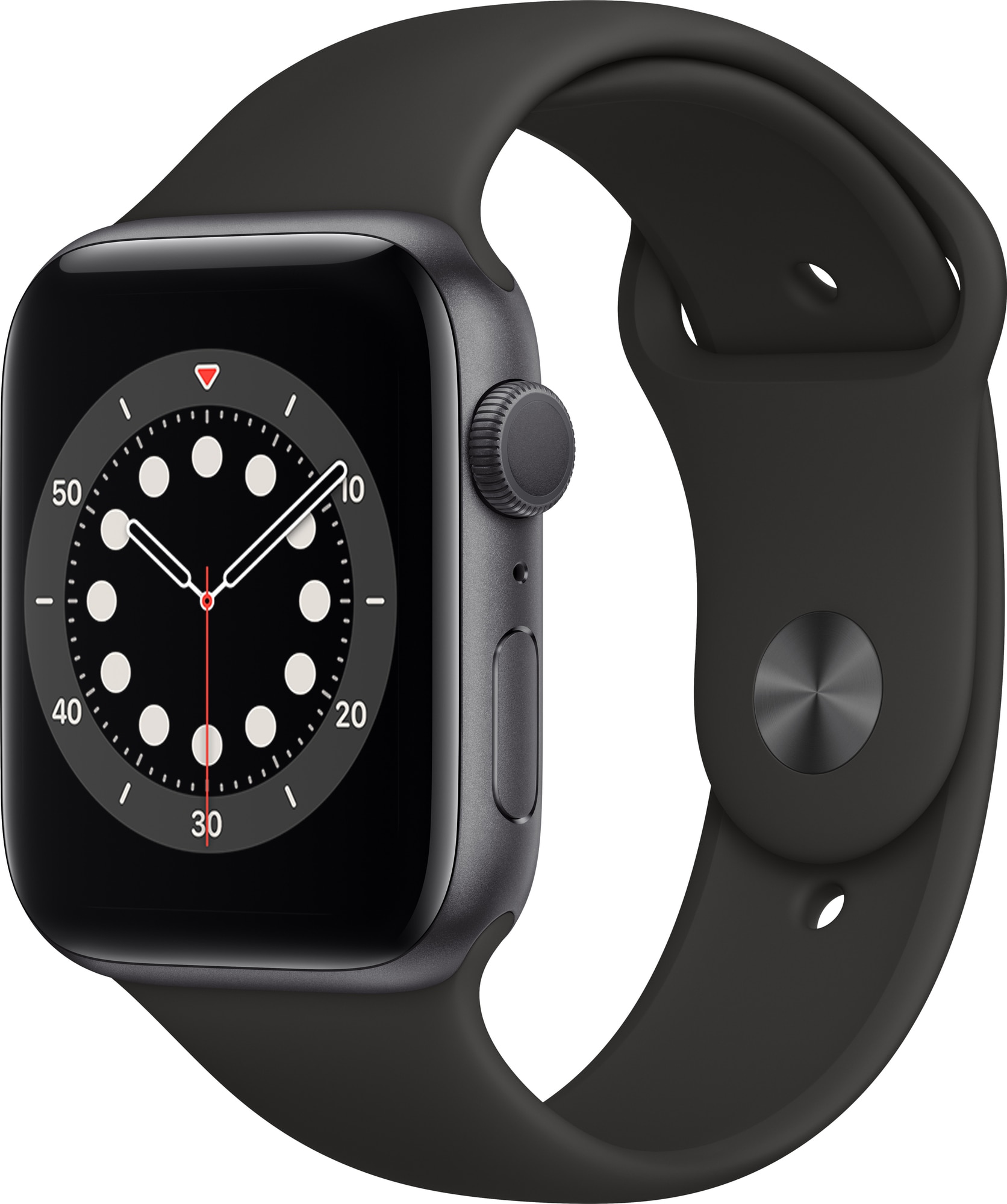 Apple Watch Series 6 44mm GPS (space grey/svart sportarmband) - Elgiganten