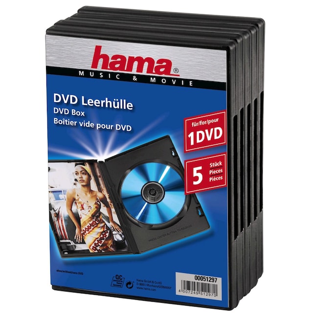 Hama Fodral till DVD Jewel Case (5 st)