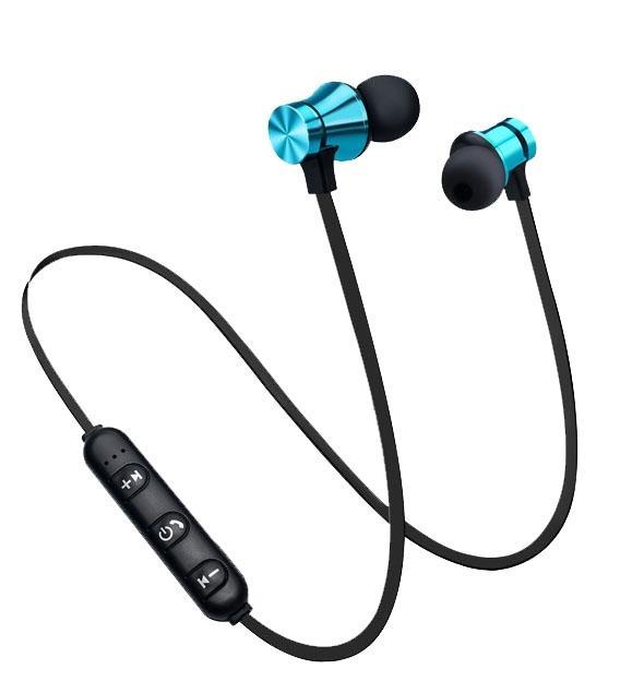 Trådlösa Bluetooth Hörlurar, Vattentålig, Svartblå - Hörlurar - Elgiganten