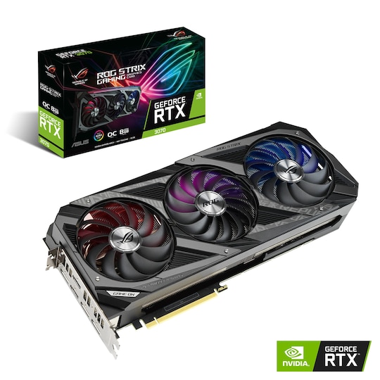 ASUS GeForce RTX 3070 8GB GDDR6 ROG STRIX OC GAMING - Elgiganten