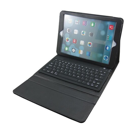 iPad Air-fodral med inbyggt tangentbord (Svart) - Elgiganten