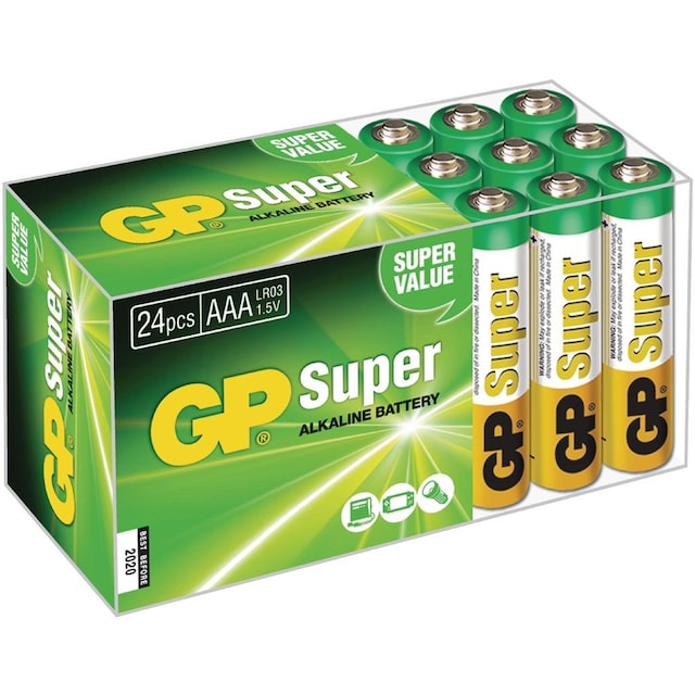 GP Super Alkaline box 24 AAA (03015AB24)