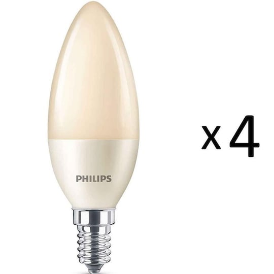 Philips LED Flame E14 Kron 15W Dim 4st (929001267158-4) - Elgiganten