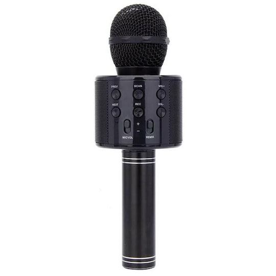Karaoke-mikrofon med Bluetooth, Svart - Elgiganten