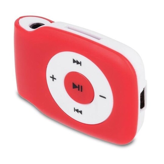 Setty MP3-spelare inkl hörlurar, Röd - Elgiganten